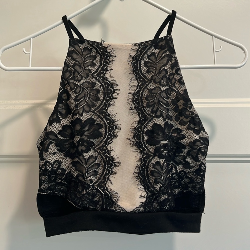 Lace crop top